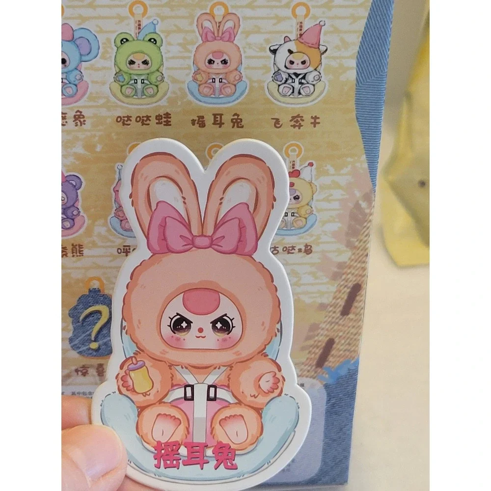 Baby Three Vehicle-mounted Baby Bunny Rabbit Plush Blind Box BB3 Toy Pink